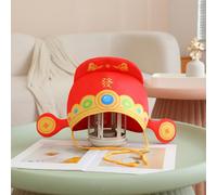 Cappello del Dio della Ricchezza del Nuovo Anno, accessorio per il costume