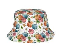 Cappello del Ringraziamento, Grazioso Cappello a Secchiello con Foglie di Zucca Autunnali, Cappello da Sole alla Moda, Cappelli da Pescatore da Spiaggia per Uomo e Donna.