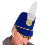 Cappello Della Banda Musicale | Cappello Da Soldatino Per Giochi Di Ruolo Con Piume | Costume Da Soldatino Per Adulti, Abbigliamento Cosplay Per Festival Autunnali Vacanze Scolastiche Feste Abbigliame