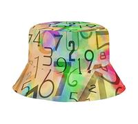 Cappello della Benna Algebra Abstract Pattern Cappello da Esterno Pieghevole Estivo Cappelli per Uomo, per Pesca, Escursionismo, attività All'Aperto, Costumi, 56-58cm