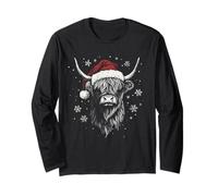 Cappello di Babbo Natale a Forma di Mucca delle Highland Maglia a Manica