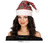 Cappello di Babbo Natale a quadri