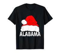 Cappello di Babbo Natale Alabama State Lover Family Matching Maglietta