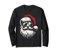 Cappello di Babbo Natale alla Moda con Barba e Sfumature per Natale Maglia a Manica