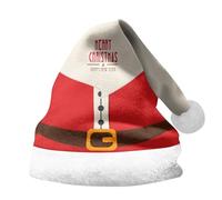 Cappello di Babbo Natale,Cappelli di Natale per Adulti con Polsino Spesso Cappello da Babbo Natale Stampato Unisex per Bambini E Adulti Cappellino Babbo Natale Accessorio per Feste