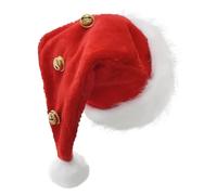 Cappello di Babbo Natale con Campane, Copricapo per Le Vacanze, Progettato con Tre Campane Decorative, promuove Un Ambiente Caldo e Vibrante, Ideale per cene di Natale, per Bambini, Donne, Uomini