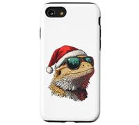 Cappello di Babbo Natale con drago barbuto divertente Custodia per iPhone SE (2020) / 7/8
