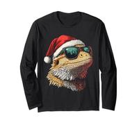 Cappello di Babbo Natale con Drago Barbuto Divertente Maglia a Manica