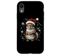 Cappello di Babbo Natale con scoiattolo divertente e carino per amanti degli animali Custodia per iPhone XR