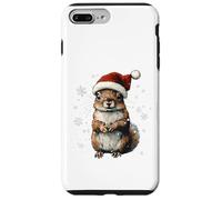 Cappello di Babbo Natale con scoiattolo divertente e carino per amanti degli animali Custodia per iPhone 7 Plus/8 Plus