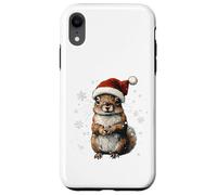 Cappello di Babbo Natale con scoiattolo divertente e carino per amanti degli animali Custodia per iPhone XR