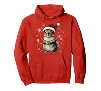 Cappello di Babbo Natale con Scoiattolo Divertente e Carino per Amanti degli Animali Felpa con Cappuccio