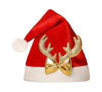 Cappello Di Babbo Natale Copricapo Morbido per Feste con Corna di Renna | Cappello di Natale in Peluche per Uomini Compleanno Vacanze Capodanno Donne Ragazzi Ragazze Giovani Adolescenti