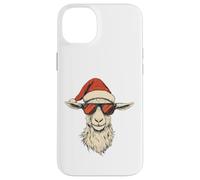 Cappello di Babbo Natale di capra divertente carino fattoria animale agricoltore Natale Custodia per iPhone 14 Plus