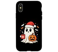 Cappello di Babbo Natale di Natale Hot Choco di Halloween zucca fantasma Custodia per iPhone X/XS