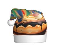 Cappello di Babbo Natale dipinto pane cappello di Natale cappello di Natale cappello cappello lavorato a maglia per adulti donne e uomini