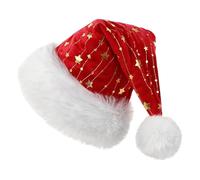 Cappello Di Babbo Natale Per Adulti | Classico Dolce Feste D'Inverno - Cappello Di Natale Peluche Per Donne E Uomini | Per Feste Raduni Fotografia Sfilate Di Capodanno La Fa