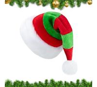 Cappello Di Babbo Natale | Per Feste Di Natale Con Babbo - Decorazioni Per Feste Di Capodanno Con Cappello,Per Adulti Uomini Donne Servizio Fotografico Inverno Canti Natalizi Ufficio Capodanno