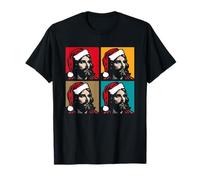 Cappello di Babbo Natale Pop Art - Vintage Jesus Xmas Lover Maglietta