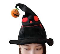 Cappello di - cappello da strega morbido per la pelle | Decorazioni accessorie in costume fantasma con espressione del diavolo | Halloween Haat per i compleanni, il Ringraziamento e il Natale