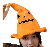 Cappello di - cappello da strega morbido per la pelle | Decorazioni accessorie in costume fantasma con espressione del diavolo | Halloween Haat per i compleanni, il Ringraziamento e il Natale