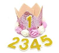 Cappello di compleanno per animali domestici corona per cani gatti gattini riutilizzabile festa di compleanno fascia per animali domestici cappelli con 1-9 numeri ciondoli accessori per la