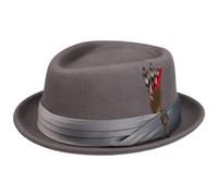 Cappello di Feltro Stout Pork Pie by Brixton grigio L (59-60 cm)