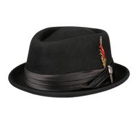 Cappello di Feltro Stout Pork Pie by Brixton nero XS (53-54 cm)