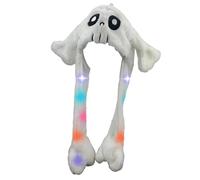 cappello di Halloween, cappello luminoso con orecchie mobili | Halloween i cappelli mobili 'orecchio | Cappello morbido e divertente, Costume da festa per giochi di ruolo, carna