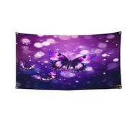 Cappello di Halloween con stampa a farfalla, copertura completa, copricapo da strega ripiegabile per festival, feste e feste con tessuto lavabile in lavatrice