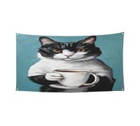 Cappello di Halloween con stampa di gatto, copertura completa, copricapo da strega ripiegabile per festival, feste e feste con tessuto lavabile in lavatrice