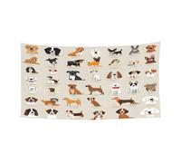 Cappello di Halloween con stampa di razza canina, cappello da strega ripiegabile per festival, feste e feste con tessuto lavabile in lavatrice