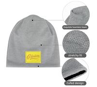 Cappello di Lana per La Scienza All'Aperto - Scienza: Curiosità Morbida, Calore per La Ricerca Sul Campo, Fodera in Peluche, Cartone Animato per Scienziati Cittadini Ed Escursionisti Light Gray 4