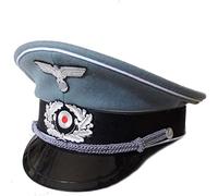 Cappello di lana per ufficiali di fanteria dell'esercito tedesco della seconda guerra mondiale, cappello da sole, cappello da campo, accessorio per feste cinematografiche, L