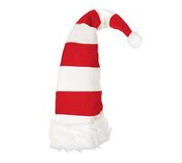 Cappello di Natale a righe, cappello di Babbo Natale, cappello di Natale a righe, classico cappello di Natale, morbido cappello di Natale per la casa di Capodanno