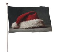 Cappello di Natale Bandiera Estetica Vintage 3x5 Ft Outdoor Garden Bandiere Banner Decor Per Cortile Portico Prato Fattoria
