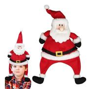 Cappello di Natale, cappello di Babbo Natale di Natale rosso e bianco cappello di Babbo Natale, cappello comodo extra spesso per donne e uomini per le feste di Capodanno Ragazze bambini piccoli