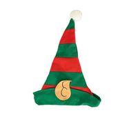 Cappello di Natale, classico cappello a cono verde e rosso, divertente accessorio per costume da vacanza, per bambini e adulti, oggetti di scena fotografici