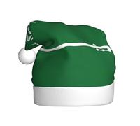 Cappello di Natale con bandiera dell'Arabia Saudita, da uomo e da donna, cappello di Babbo Natale, per feste e feste
