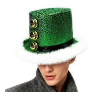 Cappello di Natale, copricapo natalizio con pelliccia bianca e 3 campane, cappello per le vacanze, per donne, uomini, famiglia, Natale, Capodanno, riunione cosplay
