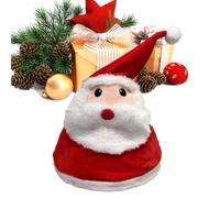 Cappello di Natale elettrico,Copricapo di festa divertente e decorazioni,Cappello di Natale interattivo Peluche con luce e suono | Per mascherare il Festival la Celebrazione 'Inverno e del Nuovo