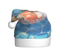 Cappello di Natale in peluche adulto YYHWHJDE Rinfrescante piccola volpe Stampa con tocco morbido per la festa di Natale