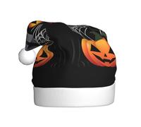 Cappello di Natale in peluche per adulti HJFCZH zucca gatto elfo stampe morbido e confortevole per feste balli Halloween