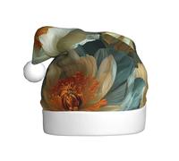 Cappello di Natale in peluche per adulti WHJSHOP A profusion of flowers Pattern with soft touch for Christmas party