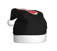 Cappello di Natale in peluche per adulti WHJSHOP Corvo che mangia anguria Modello morbido e confortevole per feste balli Halloween