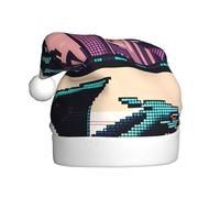 Cappello di Natale in peluche per adulti WHJSHOP Dragon In The City Immagine morbido e confortevole per feste balli Halloween