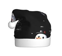 Cappello di Natale in peluche per adulti WHJSHOP Il piccolo pupazzo di neve e i piccoli animali Modello con tocco morbido per festa di Natale