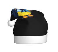 Cappello di Natale in peluche per adulti WHJSHOP Little Yellow Duck con zaino Immagine morbida e confortevole per feste balli Halloween