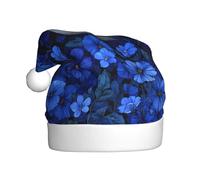 Cappello di Natale in peluche per adulti WHJSHOP L'uccellino nel fiore blu Modello morbido e confortevole per feste danze Halloween