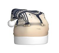 Cappello di Natale in peluche per adulti WHJSHOP Piano Music Symbol Pattern con tocco morbido per festa di Natale